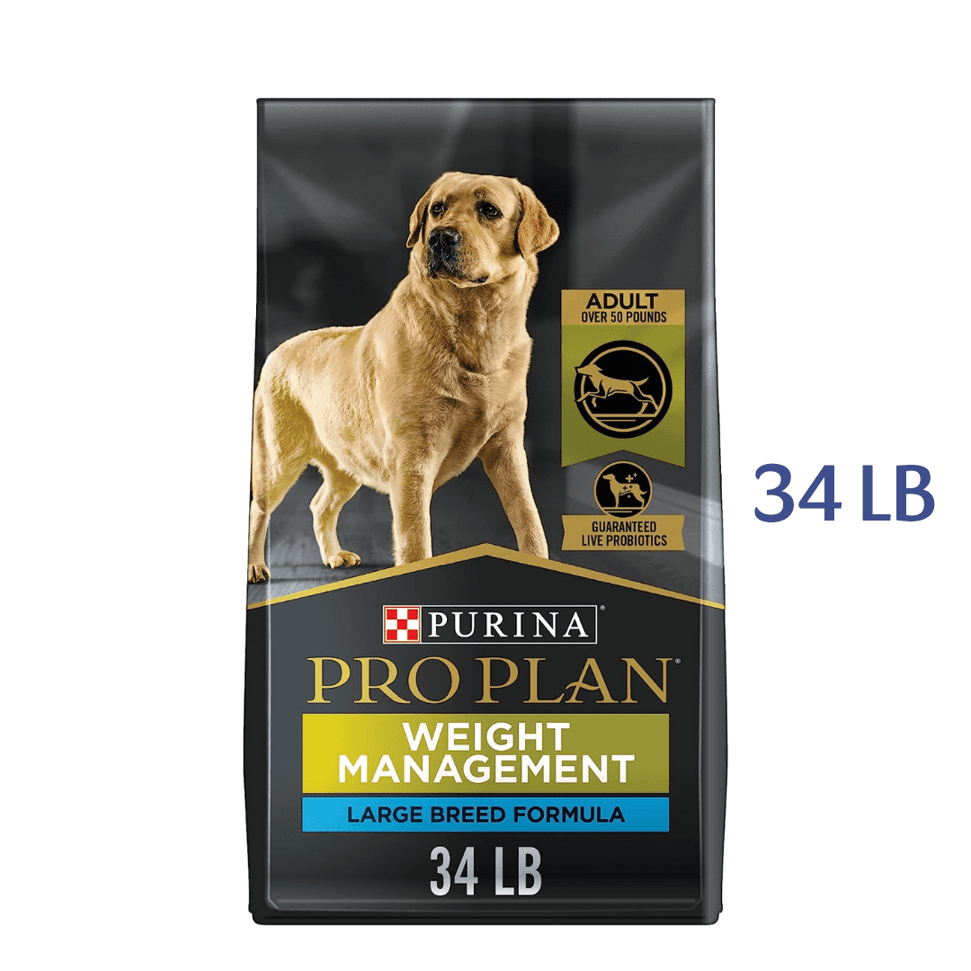 Purina Pro Plan Large Breed Weight Management Dog Food, Chicken & Rice Formula -  Dry Dog Food Purina Pro Plan