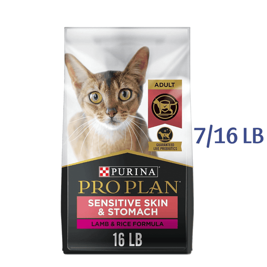 Purina Pro Plan Sensitive Skin & Stomach Dry Cat Food, Lamb & Rice Formula -  Dry Cat Food Purina Pro Plan