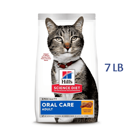 Hill's Science Diet Adult Oral Care Chicken Recipe Dry Cat Food -  Dry Cat Food Hill's Science