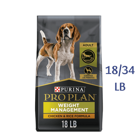 Purina Pro Plan Weight Management Dry Dog Food With Probiotics Chicken & Rice Formula -  Dry Dog Food Purina Pro Plan