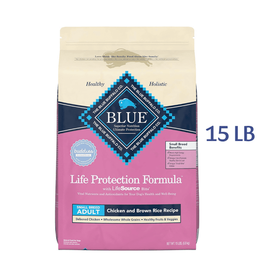 Blue Buffalo Small Breed Adult Dry Dog Food, Life Protection Formula, Natural Chicken & Brown Rice Flavor -  Dry Dog Food Blue Buffalo