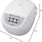 TIGER JBV-A10U 5.5-Cup Micom Rice Cooker with Food Steamer Basket