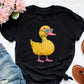 Duck Summer Wear Glasses Shirt, Vacation Shirt, Cute Duck Shirt, Duck Lover Shirt, Farmer Shirt, Duck Mom