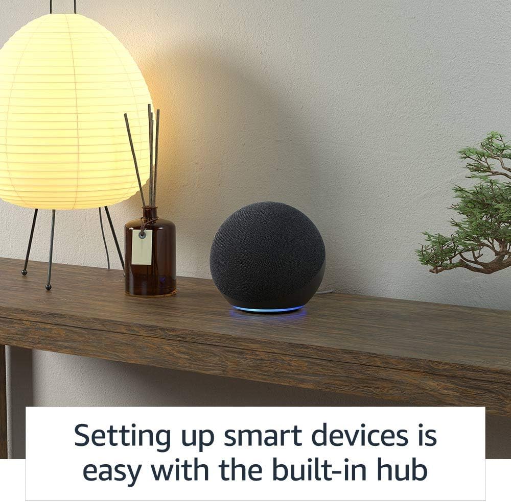 Amazon All-new Echo (4th Gen) with Premium Sound, Smart Home Hub & Alexa