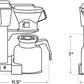 Technivorm Moccamaster KBT Manual Drip Stop Coffee Maker with Thermal Carafe