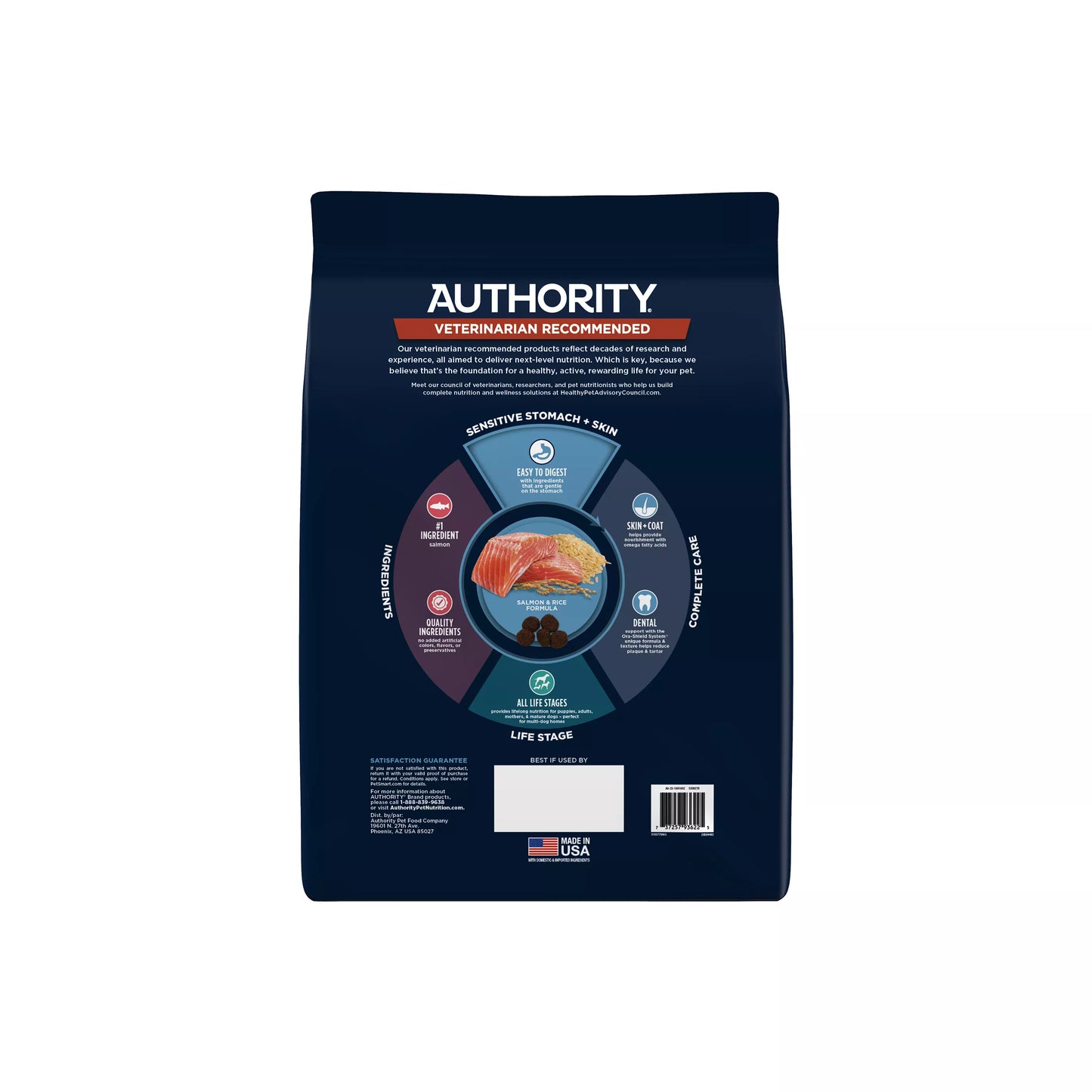 Authority Sensitive Stomach & Skin All Life Stages Dry Dog Food - Salmon & Rice