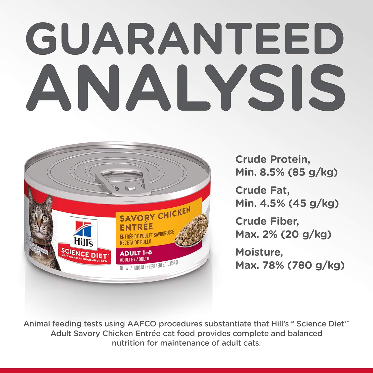 Hill's Science Diet Adult 1-6 Savory Chicken Entree Canned Wet Cat Food -  Wet Cat Food Hill's Science