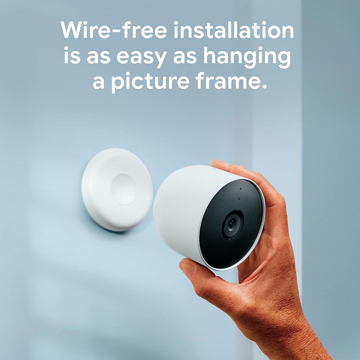 Google Nest Cam Outdoor/Indoor Security Camera with Wireless Battery - White