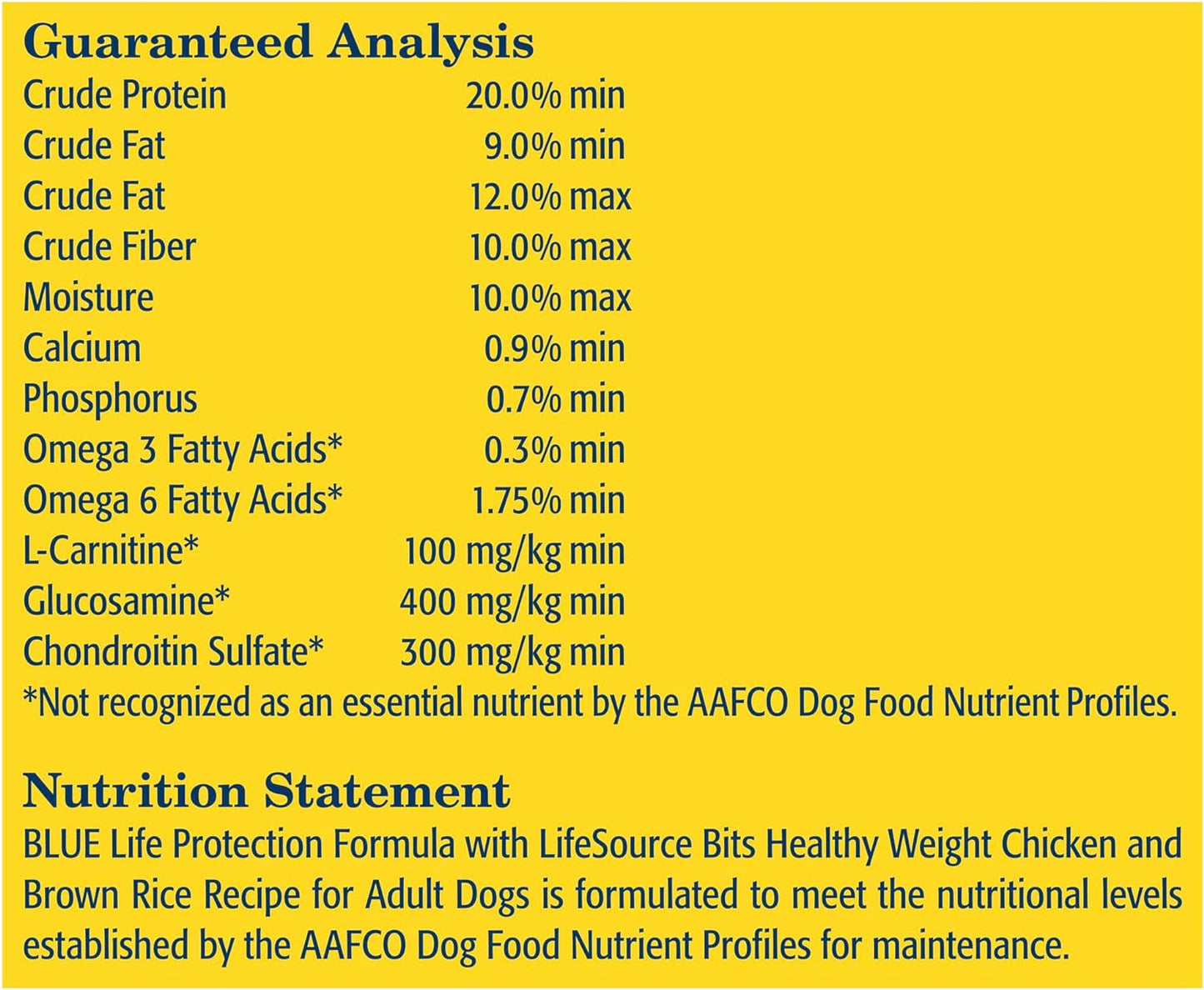 Blue Buffalo Life Protection Formula Natural Adult Healthy Weight Dry Dog Food, Chicken and Brown Rice -  Dry Dog Food Blue Buffalo
