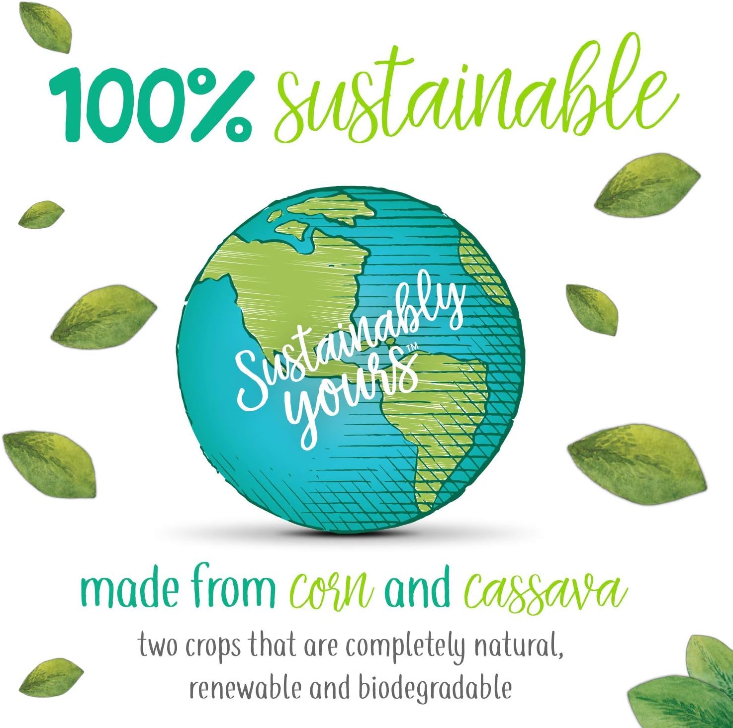 Sustainably Yours Multi-Cat From Corn & Cassava Natural Litter, 26 LB -  Natural Cat Litter Sustainably Yours