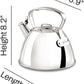 All-Clad Specialty Stainless Steel Tea Kettle 2 QT Induction Pots & Pans, Cookware Silver