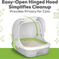 Purina Tidy Cats BREEZE Hooded Litter Box System Starter Kit With Pellets & Pads -  Litter Box Purina Tidy Cats