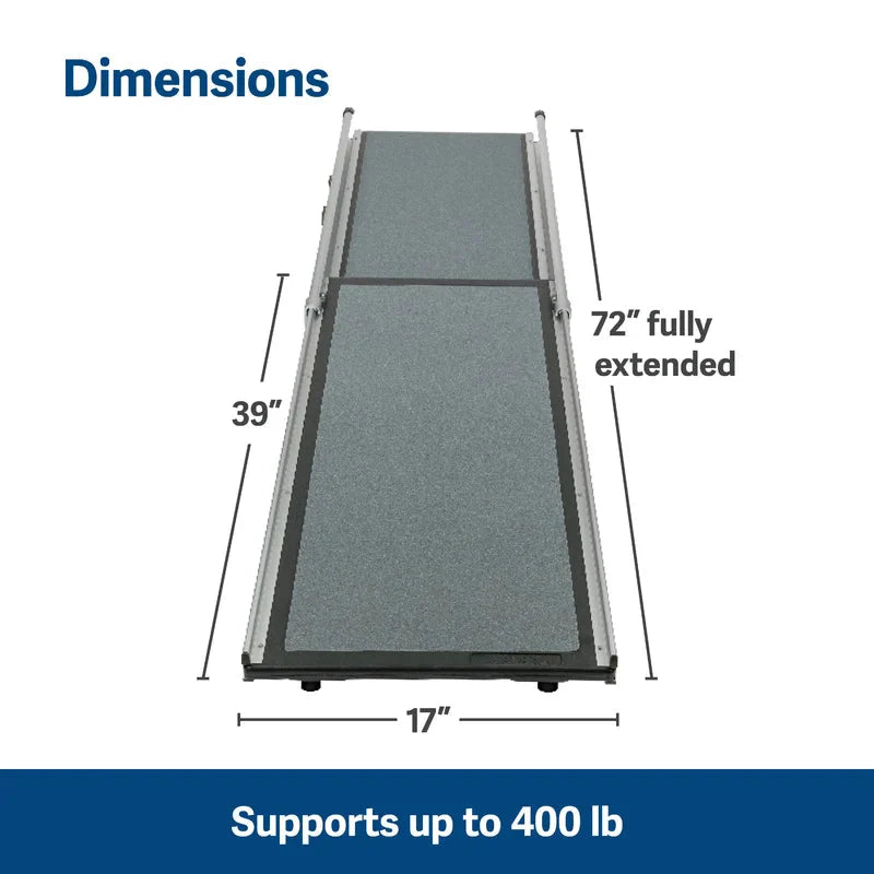 PetSafe Happy Ride Telescoping Dog Ramp, 72" L x 17" W -  Pet Ramp PetSafe