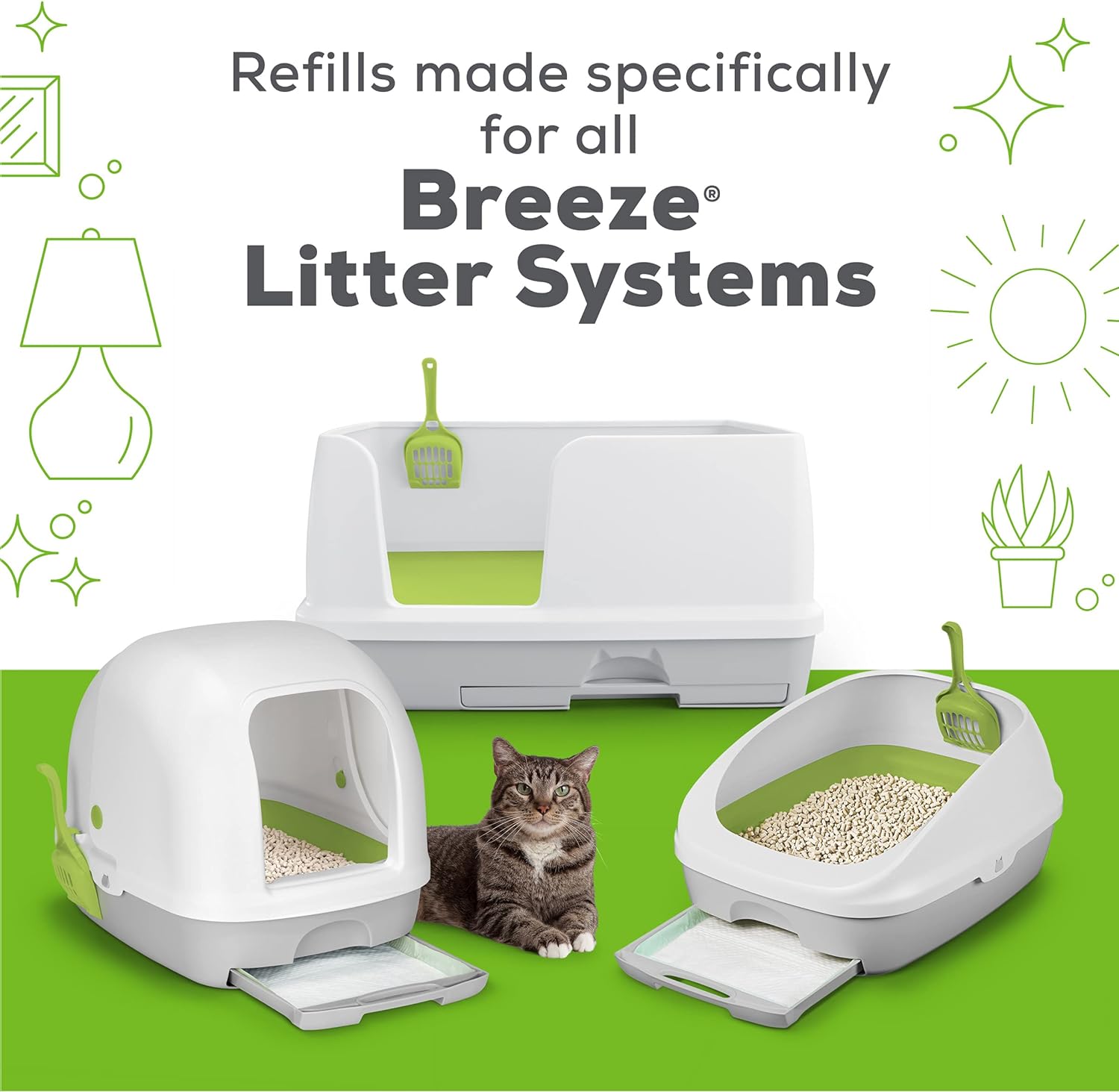 Purina Tidy Cats BREEZE Cat Pads Refill Pack, 6 Pack -  Litter Pads Purina Tidy Cats