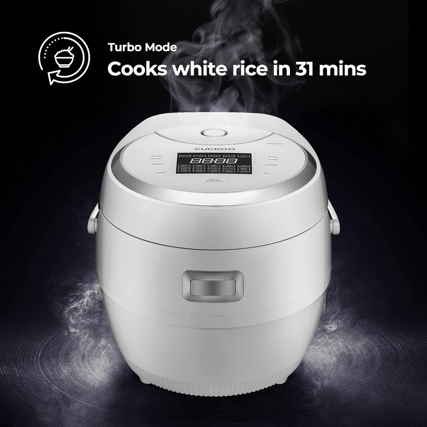 Cuckoo CR-1020FW 10-Cup Micom Rice Cooker, 16 Menu Options