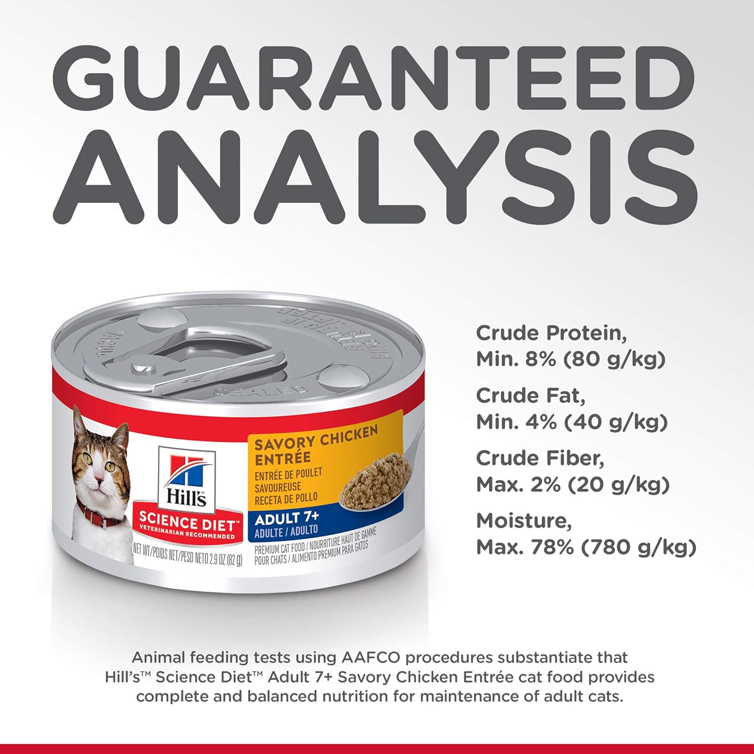 Hill's Science Diet Senior Wet Cat Food, Adult 7+ Savory Chicken Entrée Minced Cat Food -  Wet Cat Food Hill's Science