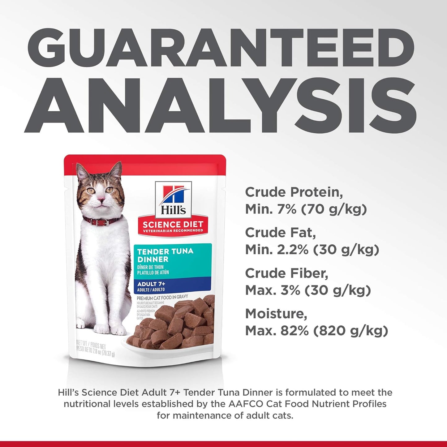 Hill's Science Diet Senior 7+ Tuna Wet Cat Food Pouches 2.8 oz, 24-Pack -  Wet Cat Food Hill's Science
