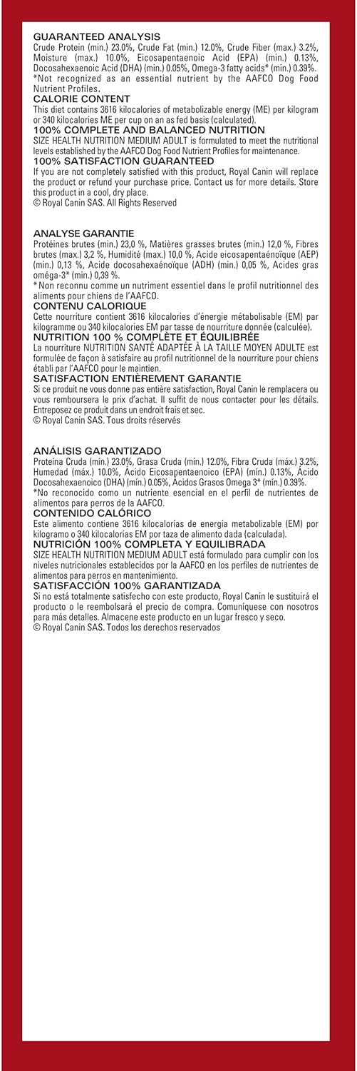 Royal Canin Size Health Nutrition Medium Breed Adult Dry Dog Food -  Dry Dog Food Royal Canin