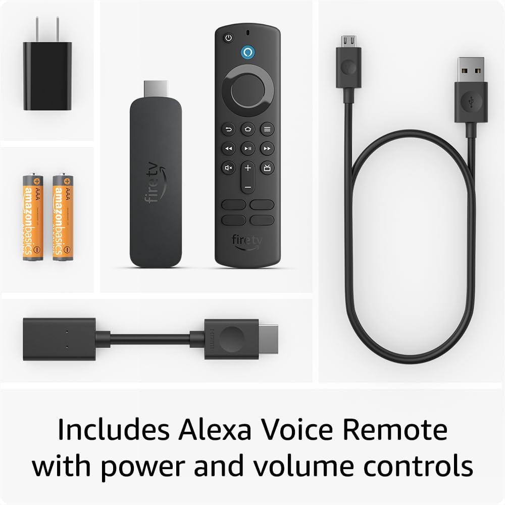 Amazon Fire TV Stick with 4K Ultra HD Streaming Media Player and Alexa Voice Remote (2023)