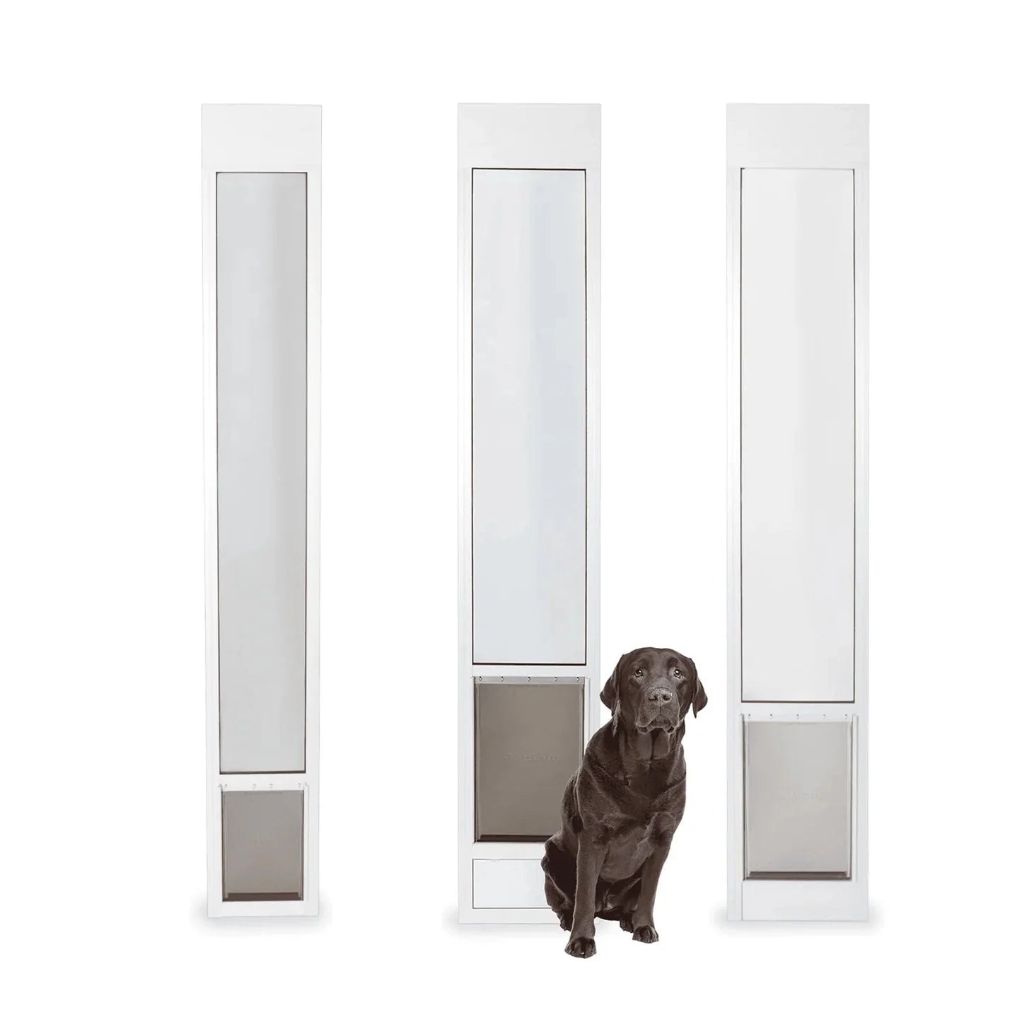 PetSafe Freedom Aluminum Patio Panel Sliding Glass Pet Door for Dogs & Cats - 81" Adjustable Height