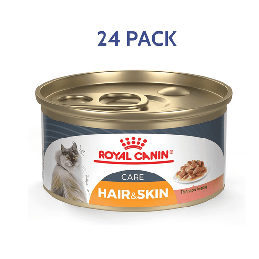 Royal Canin Feline Care Nutrition Hair & Skin Care Thin Slices in Gravy Canned Cat Food -  Wet Cat Food Royal Canin