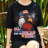 All American Bruh Shirt, Funny Bald Eagle USA Tee, 4th of July Graphic T-Shirt, Patriotic Cool Bird Shirt, Independence Day Outfit