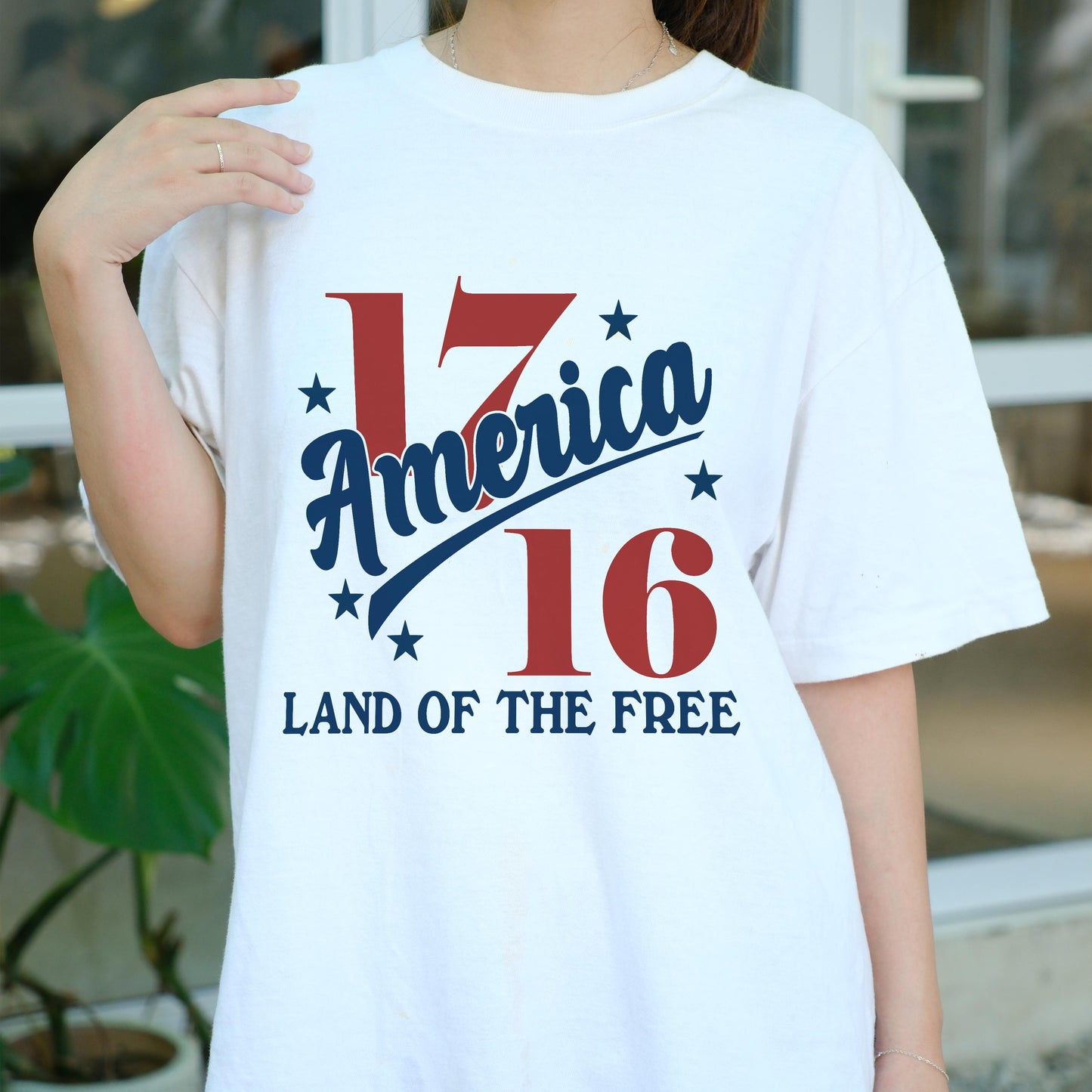 1776 America Land of the Free Shirt, Patriotic USA Tee, Vintage Fourth of July T-Shirt, Independence Day Freedom Graphic Tee
