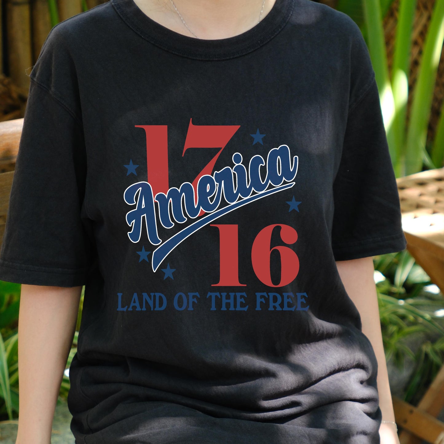 1776 America Land of the Free Shirt, Patriotic USA Tee, Vintage Fourth of July T-Shirt, Independence Day Freedom Graphic Tee
