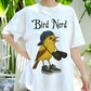 Bird Nerd Shirt, Funny Birdwatcher Tee with Cute Cartoon Bird, Birder Gift T-Shirt, Nature Lover Outfit, Ornithology Geek Graphic Tee