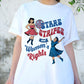 Stars Stripes and Women’s Rights Shirt, Retro Feminist USA Tee, Patriotic 4th of July Pinup T-Shirt, Girl Power Independence Day Top