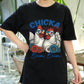 Chicka Bom Bom Chicken Shirt, Patriotic Chicken 4th of July Tee, Funny Farm Animal T-Shirt, USA Celebration Graphic Tee for Women Men