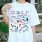 Stars Stripes and Freedom Vibes Shirt, 4th of July Graphic Tee, Patriotic Food and Fireworks Shirt, USA Independence Day T-Shirt