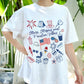 Stars Stripes and Freedom Vibes Shirt, 4th of July Graphic Tee, Patriotic Food and Fireworks Shirt, USA Independence Day T-Shirt