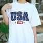 USA 1776 Shirt, American Flag Stars Independence Day Tee, Patriotic Fourth of July T-Shirt, Vintage USA Pride Gift for Men Women