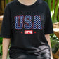 USA 1776 Shirt, American Flag Stars Independence Day Tee, Patriotic Fourth of July T-Shirt, Vintage USA Pride Gift for Men Women