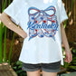 Kentucky KY Shirt Floral Patriotic Bow Gildan 5000 Tee, USA State Pride Shirt, 4th of July Gift, Kentucky Lover Shirt, Summer T-Shirt