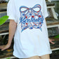 Kentucky KY Shirt Floral Patriotic Bow Gildan 5000 Tee, USA State Pride Shirt, 4th of July Gift, Kentucky Lover Shirt, Summer T-Shirt