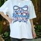 Kentucky KY Shirt Floral Patriotic Bow Gildan 5000 Tee, USA State Pride Shirt, 4th of July Gift, Kentucky Lover Shirt, Summer T-Shirt