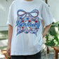 Kentucky KY Shirt Floral Patriotic Bow Gildan 5000 Tee, USA State Pride Shirt, 4th of July Gift, Kentucky Lover Shirt, Summer T-Shirt