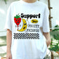Support Fruity Friends Shirt, Funny LGBTQ Pride Strawberry Banana Tee, Retro Happy Pride T-Shirt, Cute Queer Pride Parade Gift