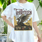 The Thirteen Dragon Shirt, Gothic Fantasy T-Shirt, Dark Medieval Dragon Tee, Floral Mythical Creature Shirt, Vintage Fantasy Graphic Tee