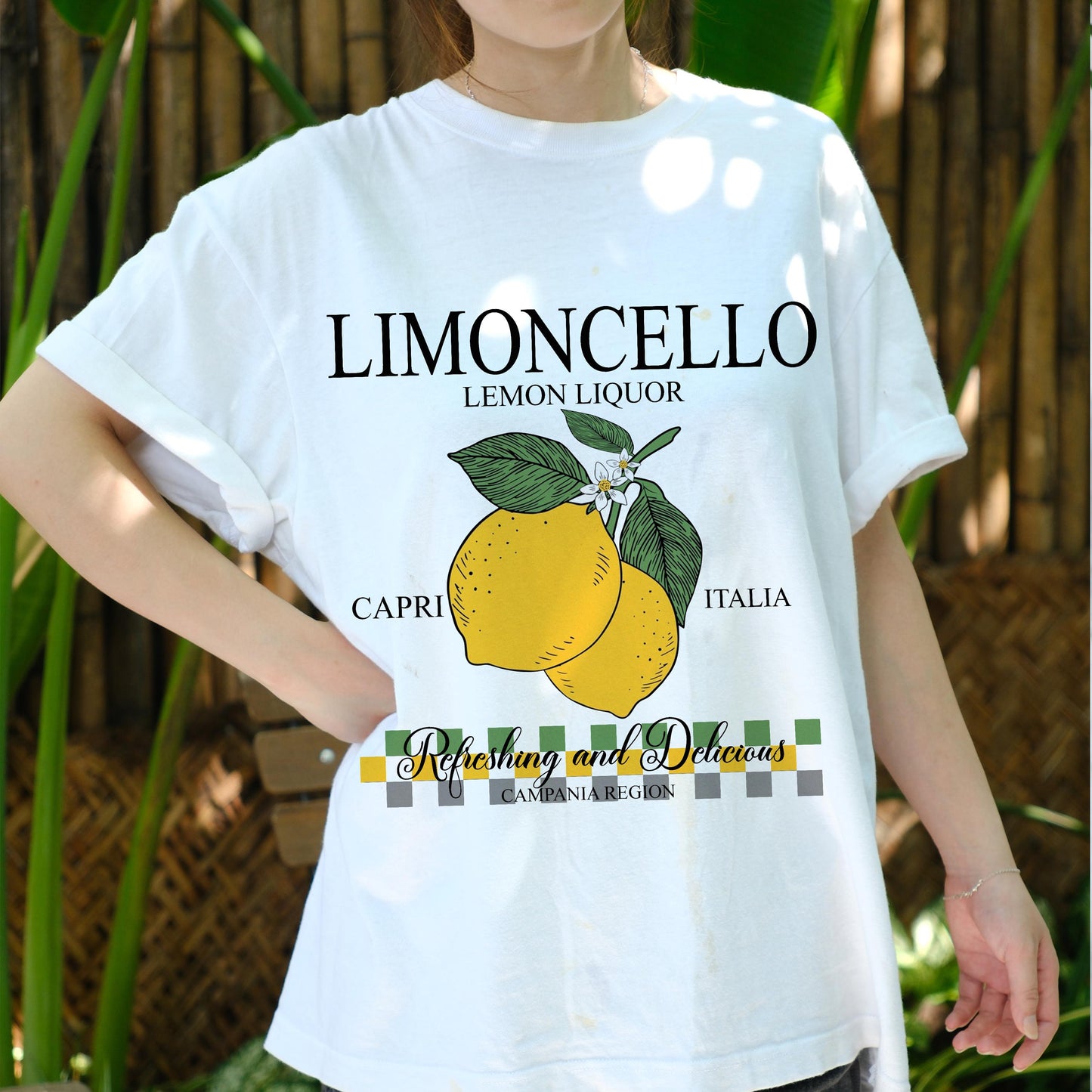Limoncello Shirt Italy Lemon Capri Tee, Vintage Italian Liquor T-Shirt, Refreshing Summer Fruit Graphic Tee, Campania Travel Shirt