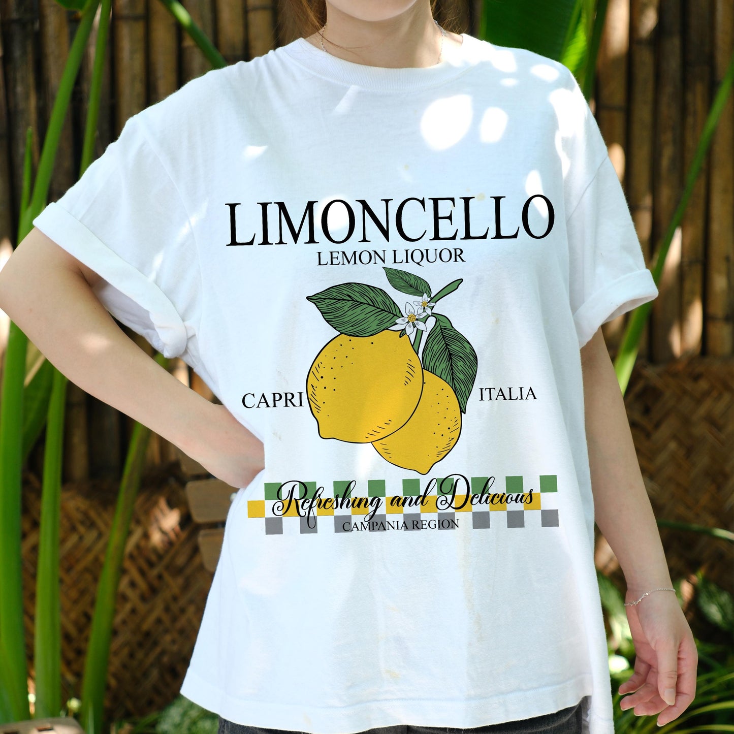 Limoncello Shirt Italy Lemon Capri Tee, Vintage Italian Liquor T-Shirt, Refreshing Summer Fruit Graphic Tee, Campania Travel Shirt
