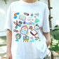 Happy First Day of School Shirt, Back to School Tee with Cute School Supplies Graphic, Teacher Student Gift, Kids Classroom T-Shirt