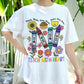 Teach with Heart Shirt, Crayon Floral Teacher T-Shirt, Cute Teacher Gift, Back to School Tee for Women, Teach Them Love Grow Shirt