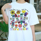 Teach with Heart Shirt, Crayon Floral Teacher T-Shirt, Cute Teacher Gift, Back to School Tee for Women, Teach Them Love Grow Shirt