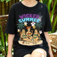 Wicked Summer Shirt, Funny Halloween Beach Tee, Plus Size Witchy Swimsuit Shirt, Spooky Cute Summer T-Shirt, Retro Witch Friends Tee