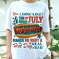 You Look Like the 4th of July Shirt, Funny Hot Dog Graphic Tee, Patriotic Cookout T-Shirt, BBQ Summer Foodie Shirt, USA Party Outfit