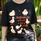 Definitely Not All in a Row Shirt, Funny Duck Chaos Tee, Quirky Mental Health Humor T-Shirt, Cute Animal Graphic Tee, Unisex Gift