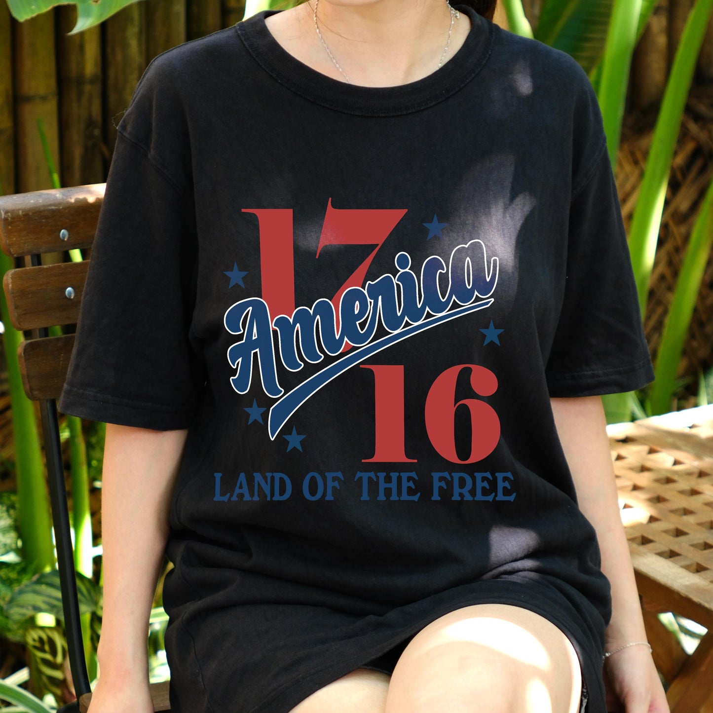1776 America Land of the Free Shirt, Patriotic USA Tee, Vintage Fourth of July T-Shirt, Independence Day Freedom Graphic Tee